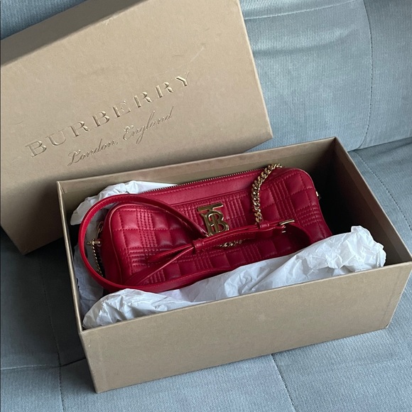 Burberry Handbags - Burberry Lambskin Quilted Shoulder Bag